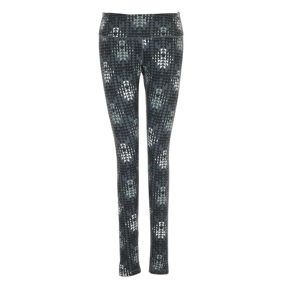 Zella Leggings - Gray & White Geometric - Size Small